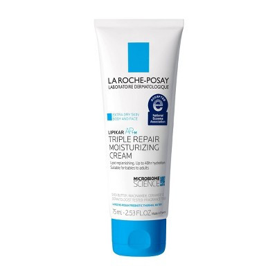 La Roche Posay Lipikar AP+M Triple Repair Body Moisturizing Cream Body and Face Moisturizer for Dry Skin with Shea Butter and Glycerin - 2.5 fl oz | Target