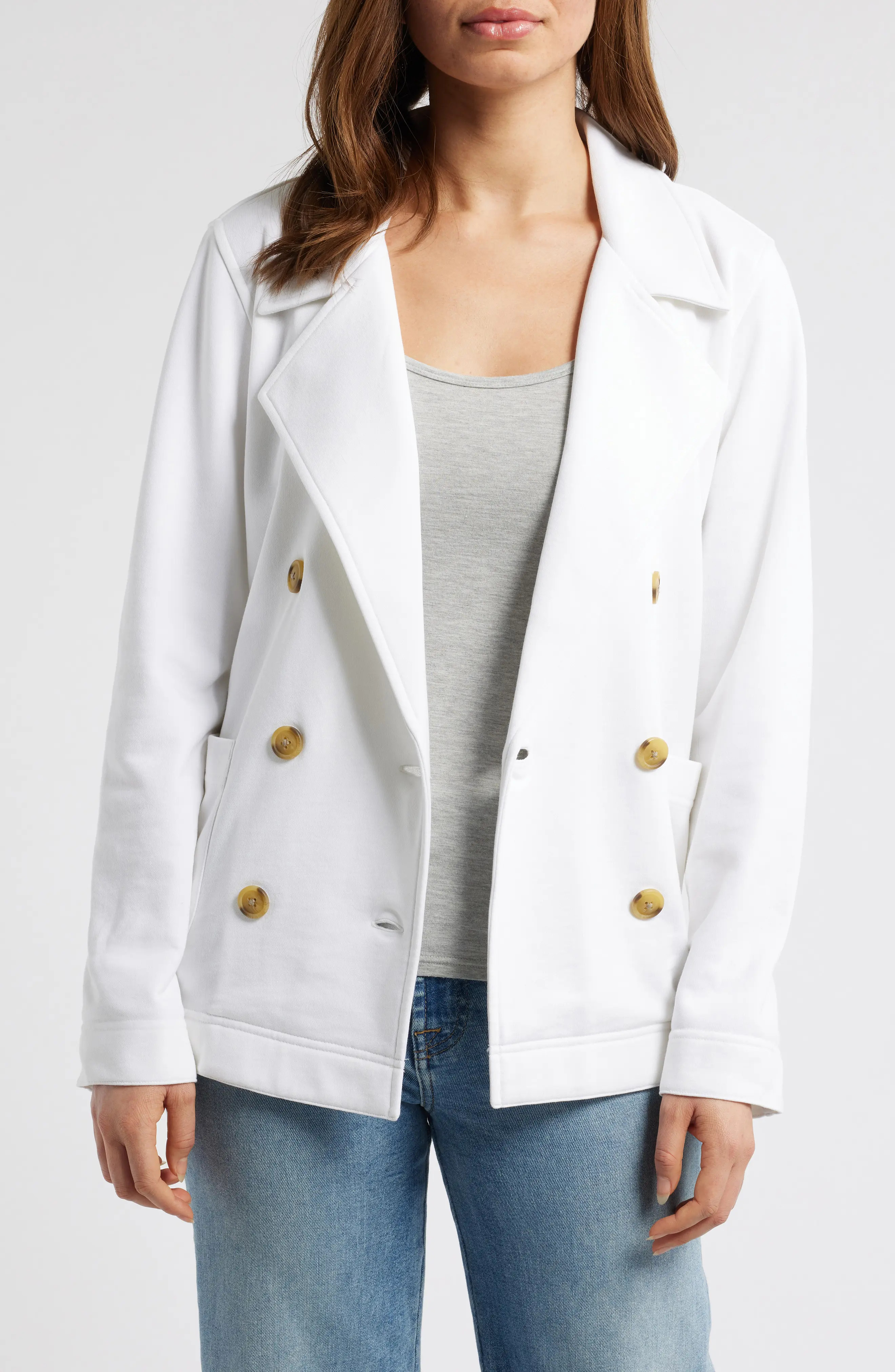 Double Breasted Knit Blazer (Women) | Nordstrom | Nordstrom