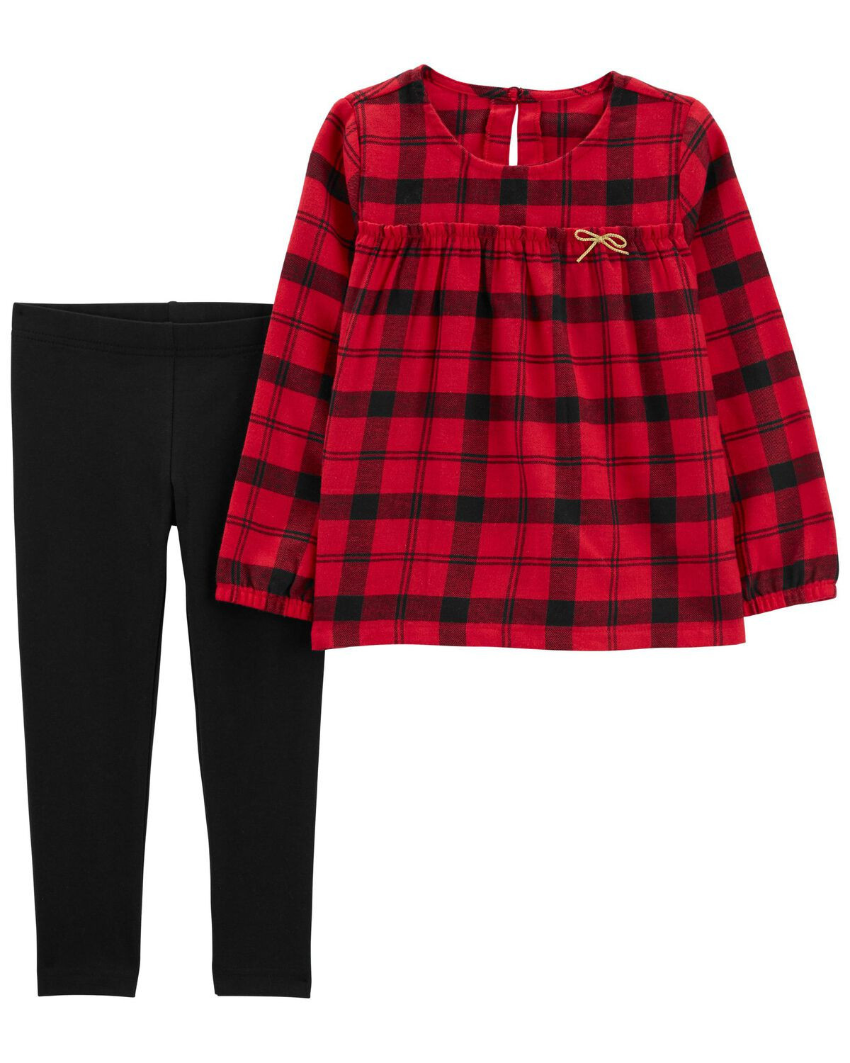 Red/Black Baby 2-Piece Flannel Top & Legging Set | carters.com | Carter's