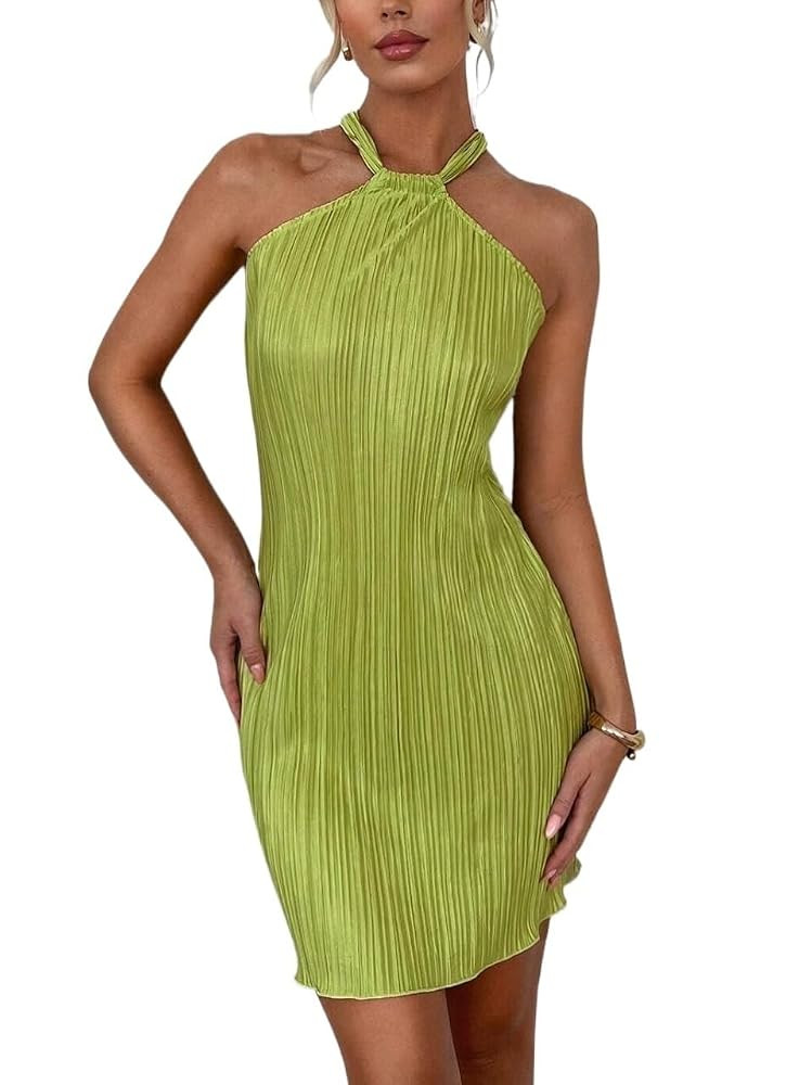 Womens Summer Cami Dresses Backless Mini Sexy Short Dress for Women 2025 | Amazon (US)
