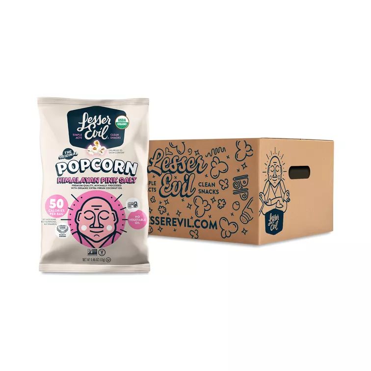 Organic Popcorn, Himalayan Pink Salt, Snack Pack | Thrive Market
