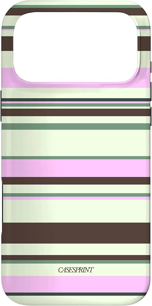 Y2K Stripes Pink Brown Green Case for iPhone 17 Pro Max | Amazon (US)