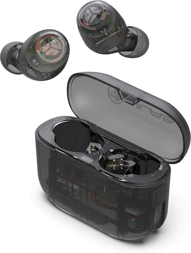 JLab Go Air Pop True Wireless Bluetooth Earbuds & Charging Case, Clear, Dual Connect, IPX4 Sweat ... | Amazon (US)
