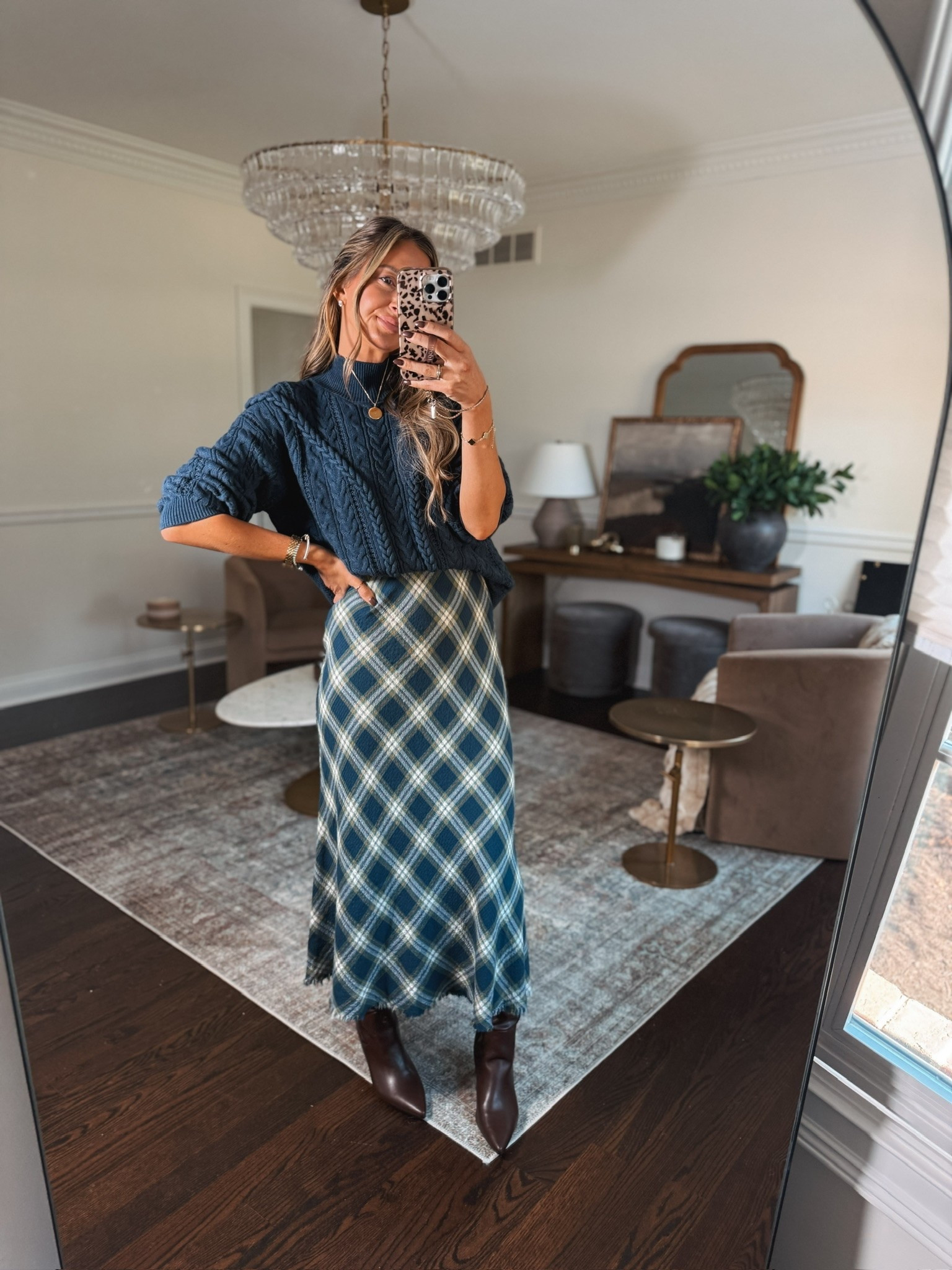 Target fall new arrivals! This flannel skirt is gorgeous! Head to toe Target in this beautiful fall outfit!