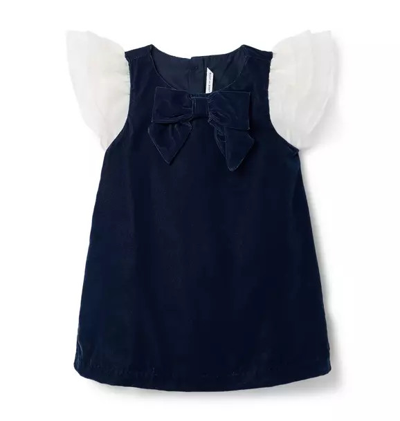 The Velvet Flutter Sleeve Dress | Janie and Jack