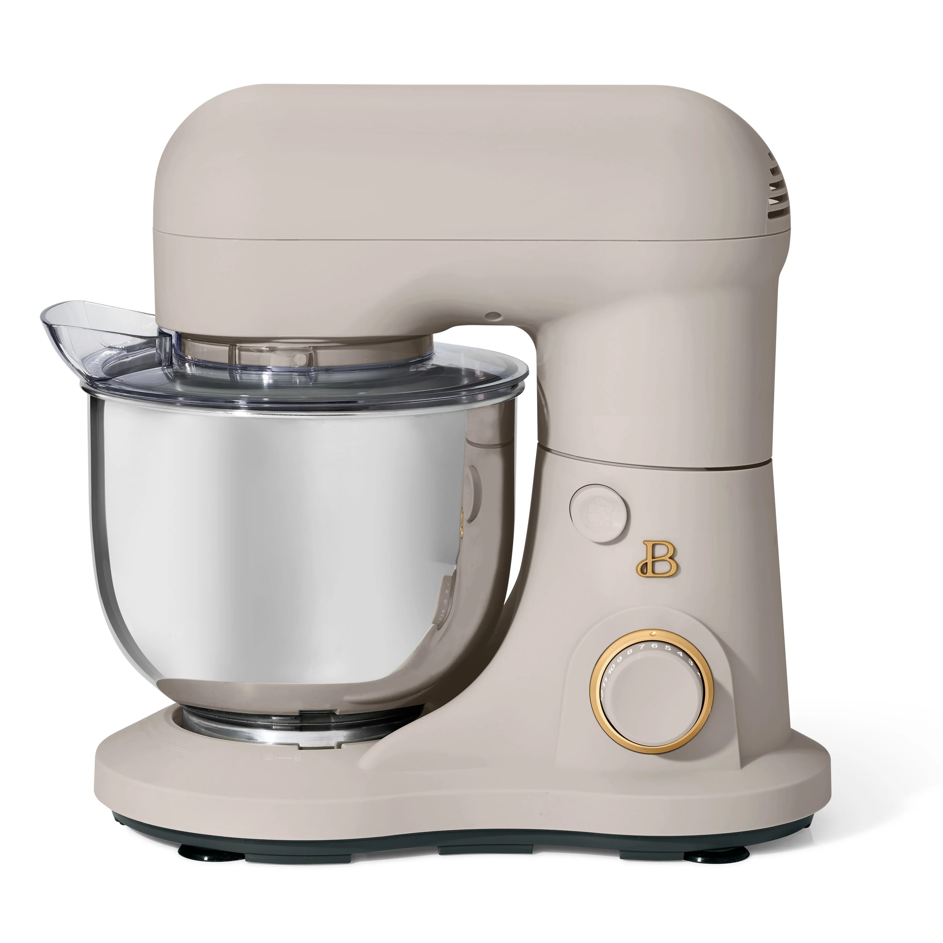 Beautiful 3.5 Qt Stand Mixer, Porcini Taupe with Flat Beater, Dough Hook, Balloon Whisk | Walmart (US)