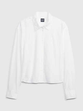 Organic Cotton Cropped Shirt | Gap (CA)