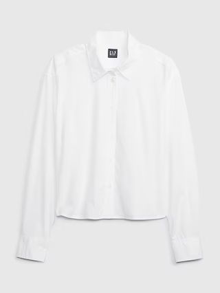 100% Organic Cotton Cropped Shirt | Gap (CA)