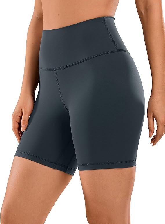 CRZ YOGA Women's Naked Feeling Biker Shorts - 3'' / 4'' / 6'' / 8'' / 10'' High Waisted Yoga Work... | Amazon (US)