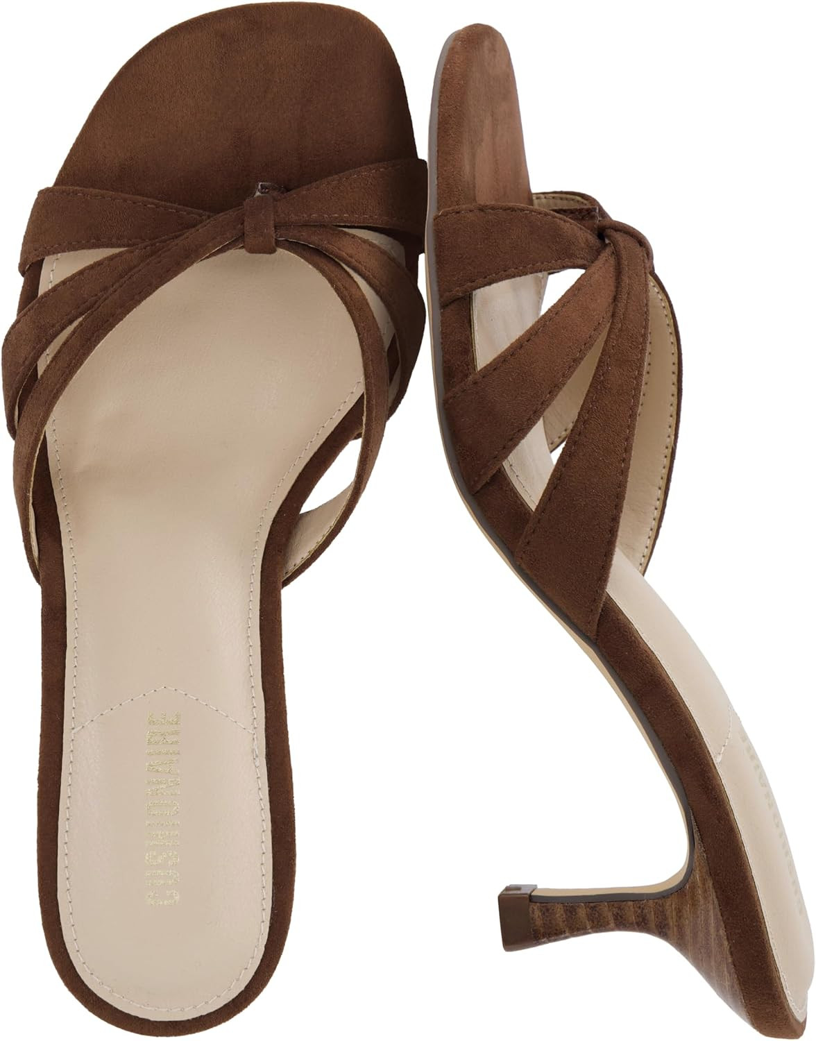 CUSHIONAIRE Malta Strappy Kitten Heels for Women | Amazon (US)