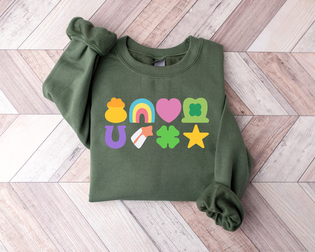 Lucky St Patricks Day Shirt, St Patrick's Day Sweatshirt, Lucky Charm Sweatshirt, Irish Day Sweat... | Etsy (US)