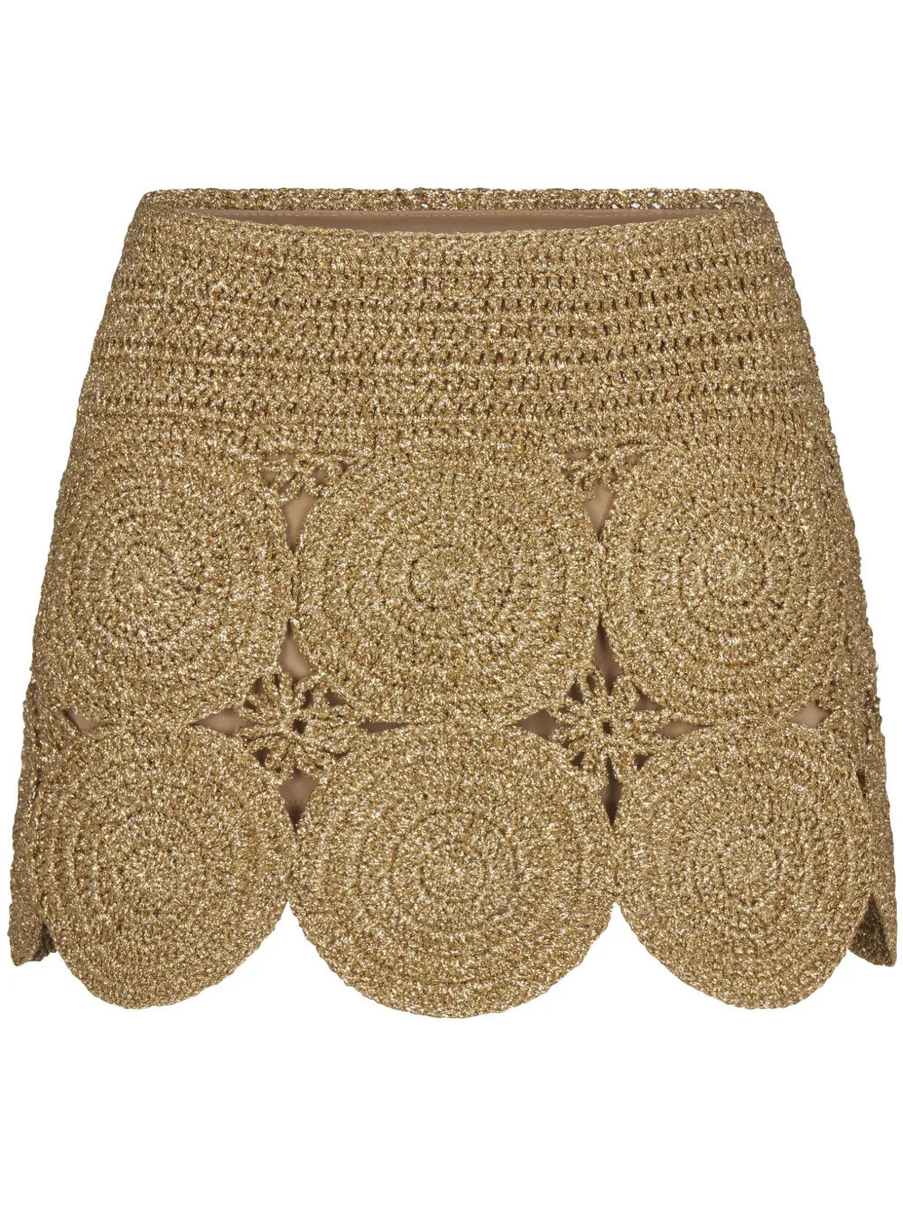 Simon Miller Beep Beep mini skirt - Gold | Farfetch Global