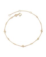 Michelle 14k Yellow Gold Delicate Bracelet in White Diamond | Kendra Scott | Kendra Scott
