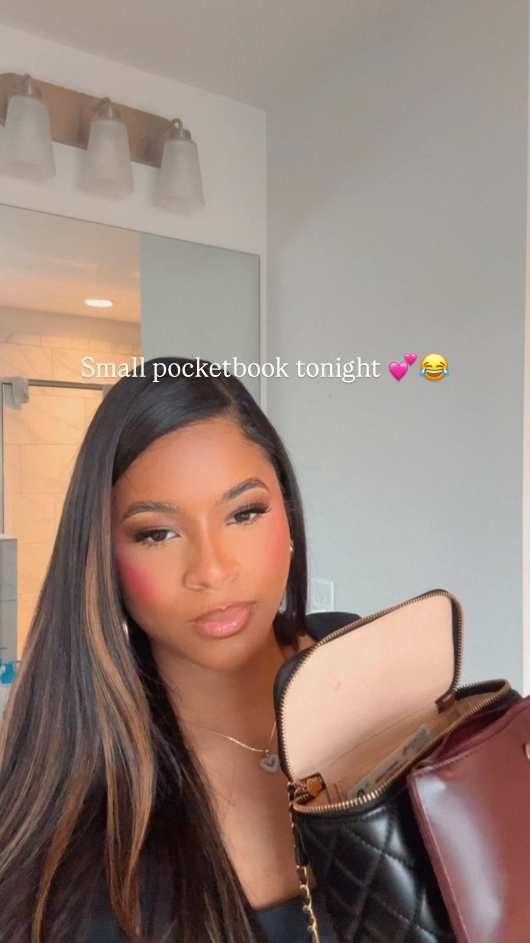 black purse, blush & gloss! Loving the YSL gloss and blush. Tagged them all! 🙌🏾🤍

#LTKgrwm #LTKdayinmylife