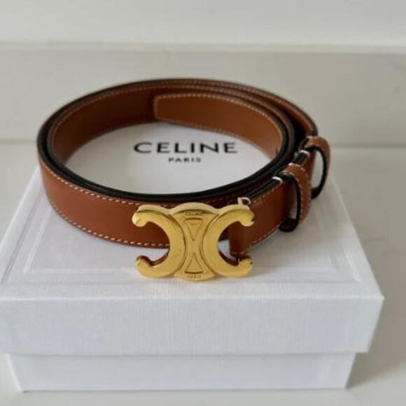 Celine Triomphe Belt 90cm - With Box & Dust Bag | Poshmark