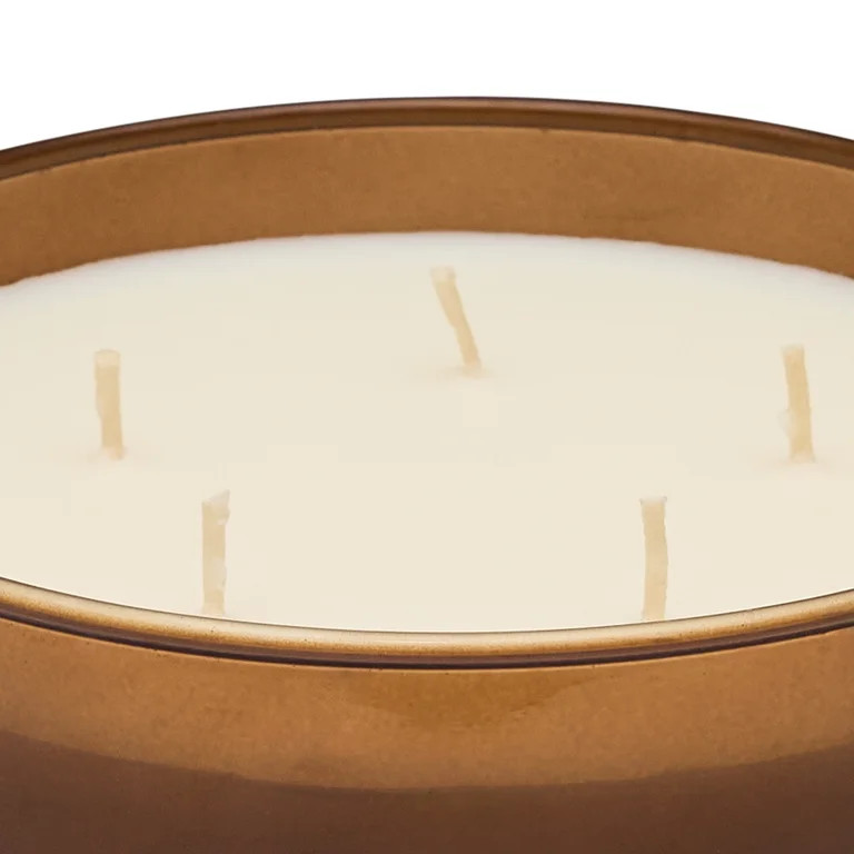 Better Homes & Gardens 5-Wick 100 oz Glass Jar Candle, Cashmere Teak | Walmart (US)