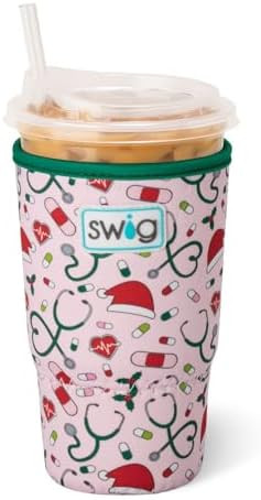 Swig Life Large Iced Cup Coolie, 30-32oz Iced Coffee Cup Insulator Sleeve with Handle, Neoprene I... | Amazon (US)
