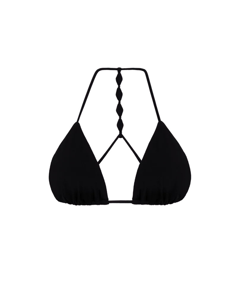 Alexa T Back Tri Top - Black | ViX Swimwear