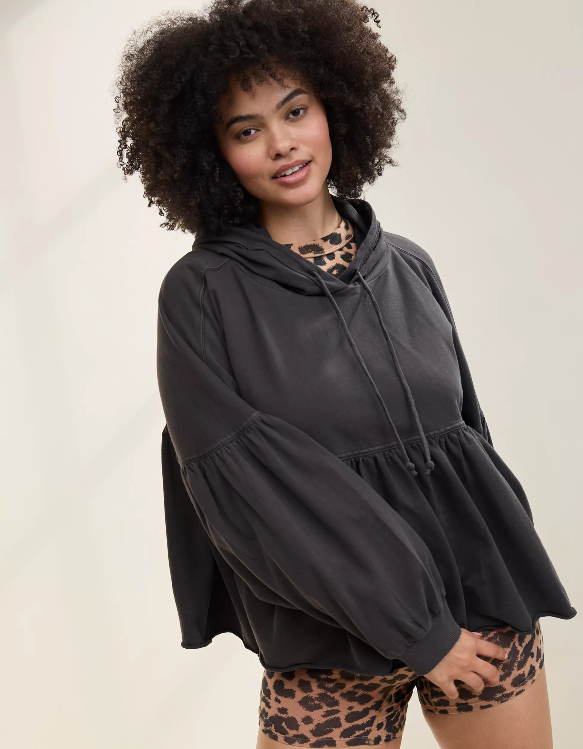 Aerie Peplum Hoodie | Aerie