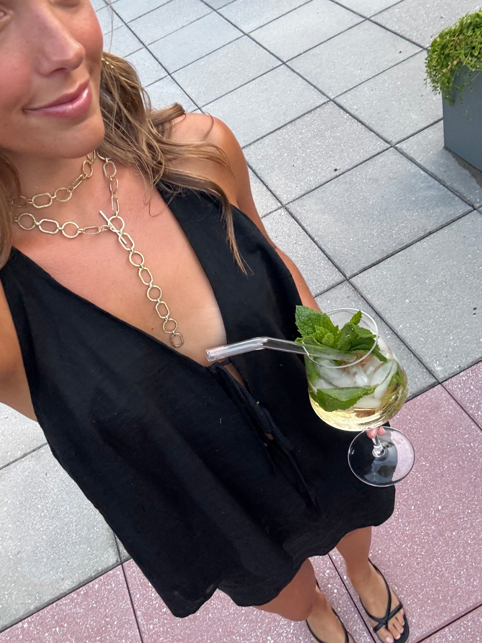 National Spritz day!! Wearing an XS top and small skirt!
