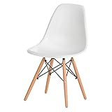 MidMod Designs Mid-Century Modern Dining Chair, White | Amazon (US)