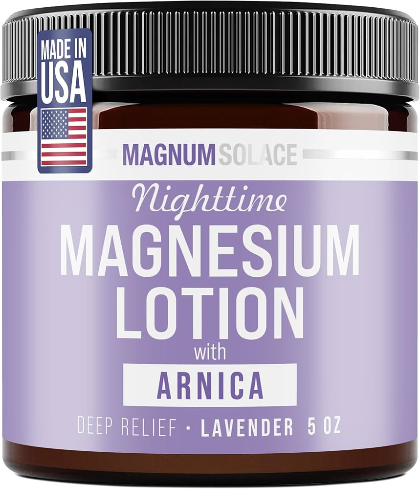 Magnum Solace Nighttime Magnesium Lotion with Arnica – Soothing Relief & Relaxation, Highly Con... | Amazon (US)