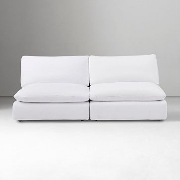 Hampton Modular Armless Sofa (78"–117") | West Elm (US)