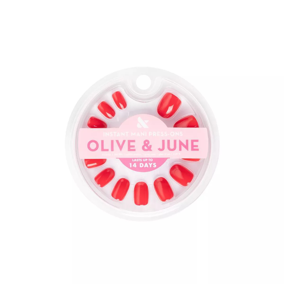 Olive & June Press-On Fake Nails - XS Round - I Like It Spicy - 42ct | Target