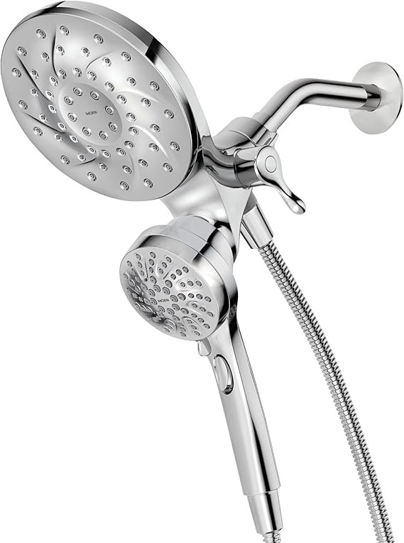 Moen Engage Chrome Magnetix 2-in-1 Combo Rain Showerhead with Detachable Handheld Shower Spray, F... | Amazon (US)