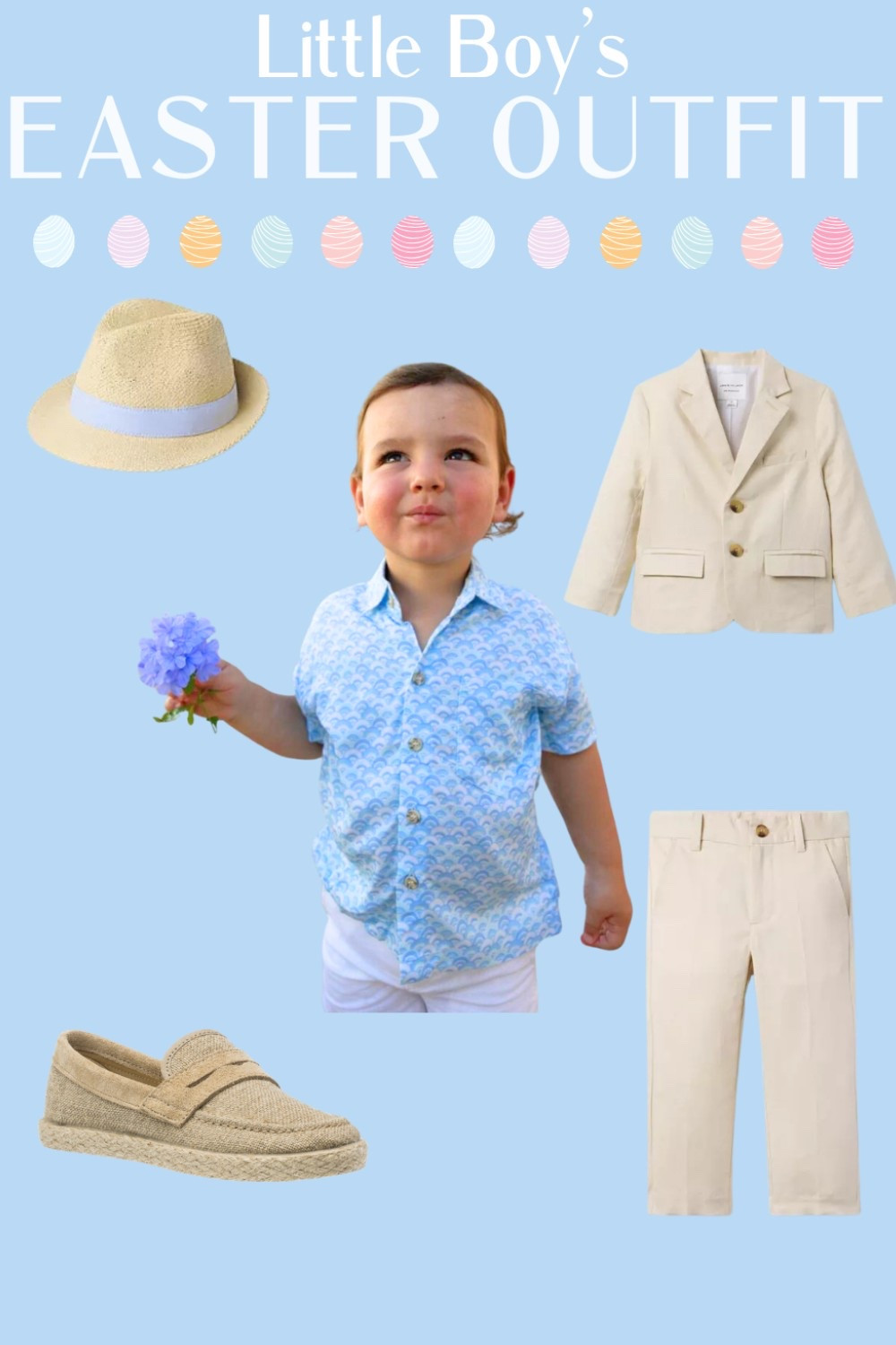 Cute little boy Easter outfit for spring! Perfect for egg hunts, brunch, and family photos! #easterkids

#LTKFamily