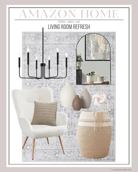Living Room Refresh from Amazon
Neutral Living Room, Area rug, lighting fixtures, mirror, living room decor 

#LTKSeasonal #LTKstyletip #LTKhome