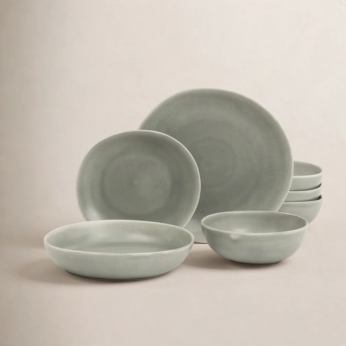 Gibson Elite Zion Mist 16 Piece Stoneware Reactive Glaze (Service for 4) Ceramic Plates and Bowls... | Wayfair North America