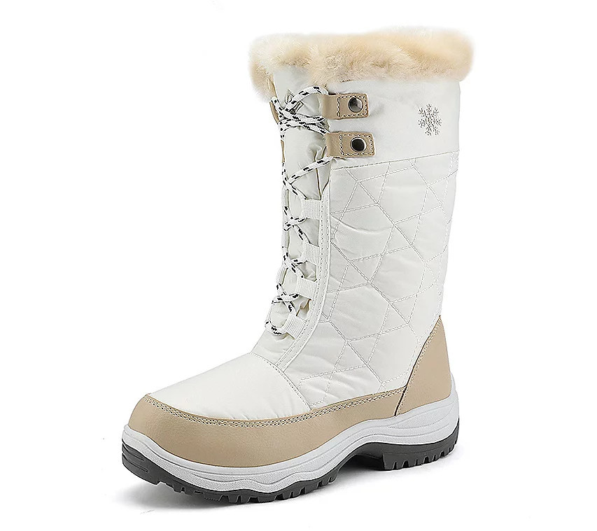 Dream Pairs Fur Mid Calf Snow Boots | QVC
