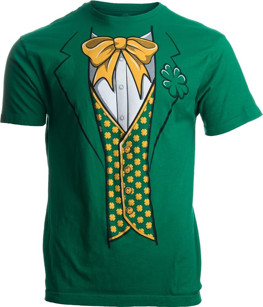 Leprechaun Tuxedo | Funny St. Patrick's Day Irish Paddy Costume for Men T-Shirt | Amazon (US)