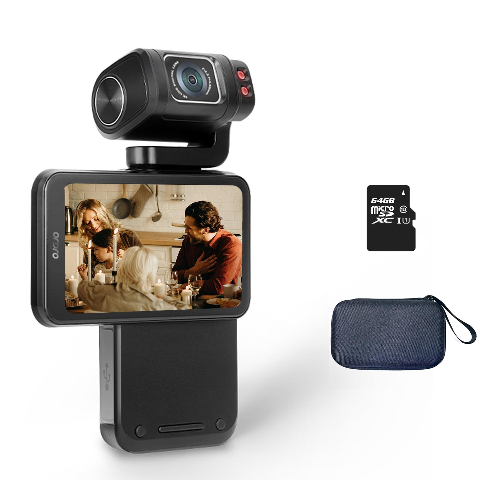 ORDRO 5K Video Camcorder, M3 48MP UHD 4K/60fps Handheld Digital Camera, 3.5'' Rotatable IPS Scree... | Amazon (US)