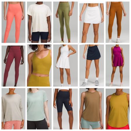 @lululemon sale! These workout outfits are so cute, best quality and on sale! Love Lulu gear! Fall colors, and best fitting leggings, tennis dress, tennis skirts, tank tops, etc. 

#LTKSale #LTKsalealert #LTKfit