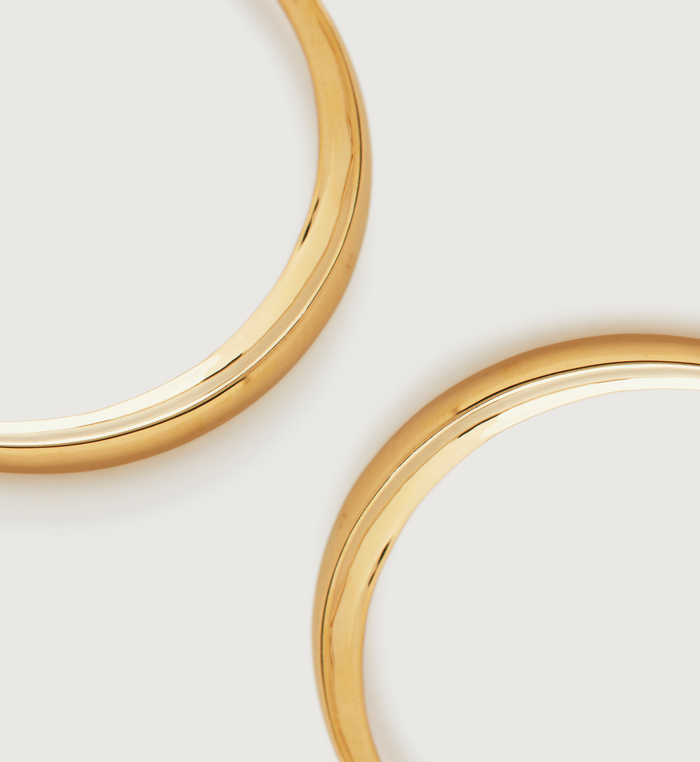 Deia Chamfered Large Hoop Earrings | Monica Vinader (Global)