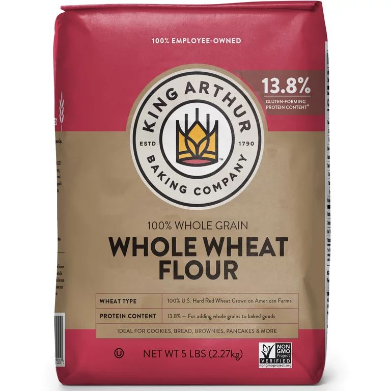 King Arthur Flour 100% Premium Whole Wheat Flour, 80 oz | Walmart (US)