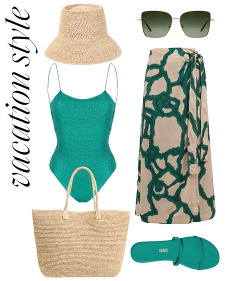 Beach vacation outfit, swimsuit, resortwear 

#LTKfindsunder100 #LTKSeasonal