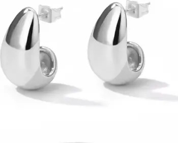 Dome Huggie Teardrop Earrings | Nordstrom