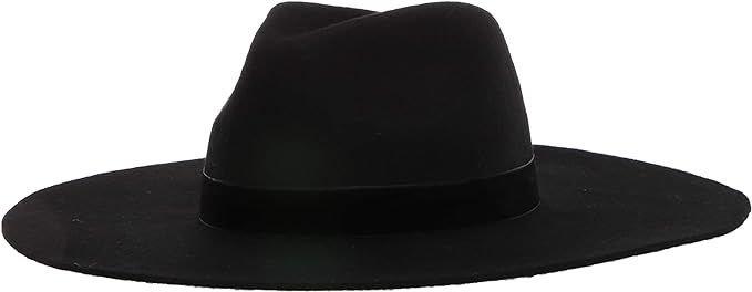 Vince Camuto Women's Velvet Ribbon Panama Crown Floppy Hat | Amazon (US)