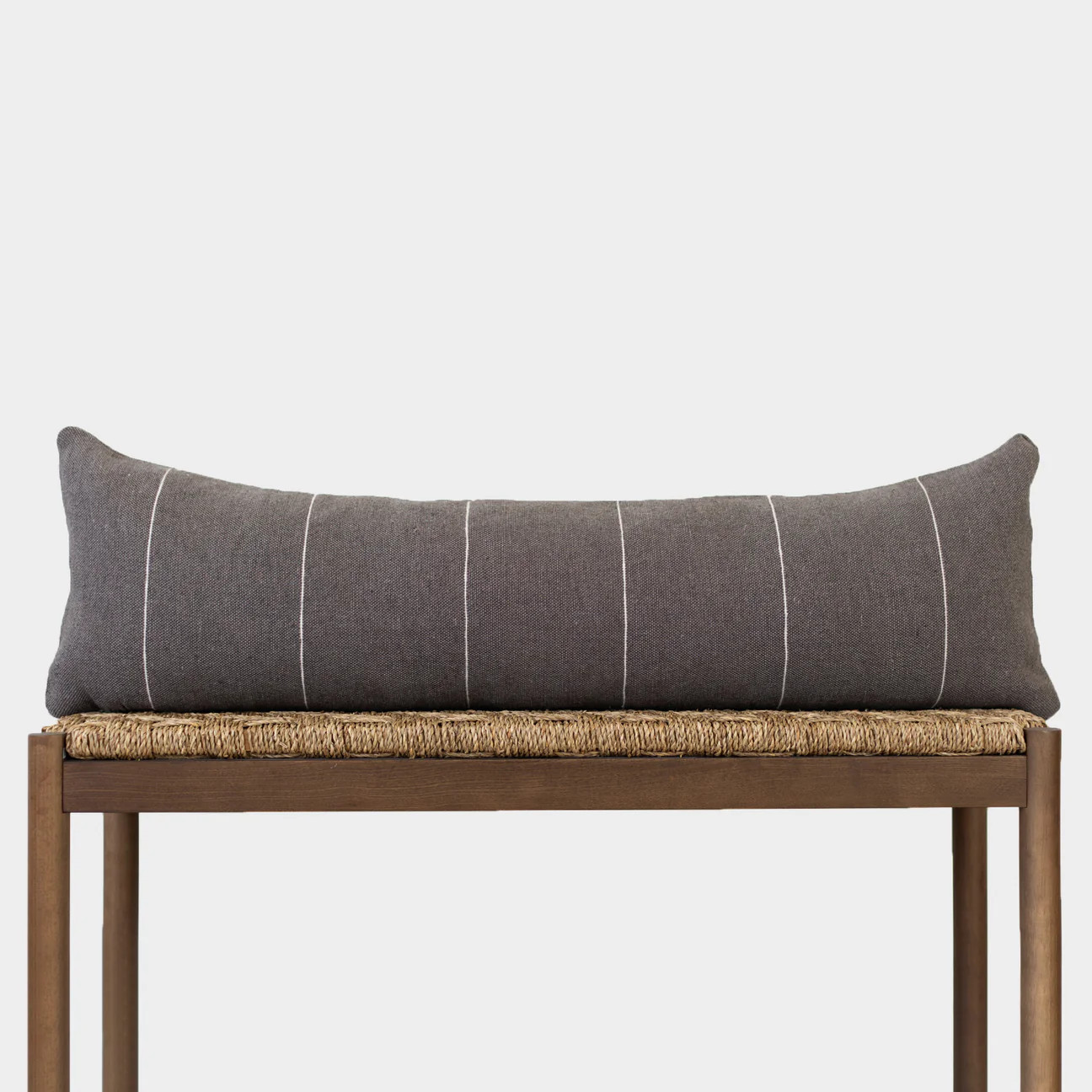 Wren in Charcoal - Moroccan Lumbar Pillow Cover - 12x20" | 12x26" | 12x40" | Woven Nook