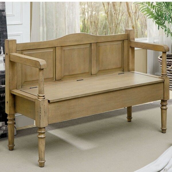 Mimi Transitional Entryway Storage Bench by FOA | Bed Bath & Beyond