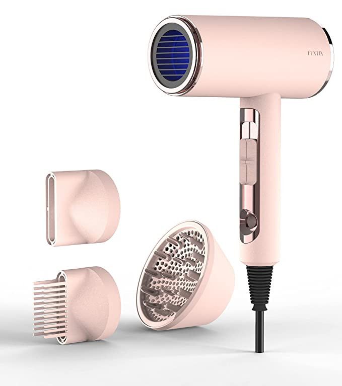 FUNTIN Hair Dryer with Diffuser Blow Dryer Comb Brush 1800W Ionic Fast Blow Dry for Women 4C Thic... | Amazon (US)