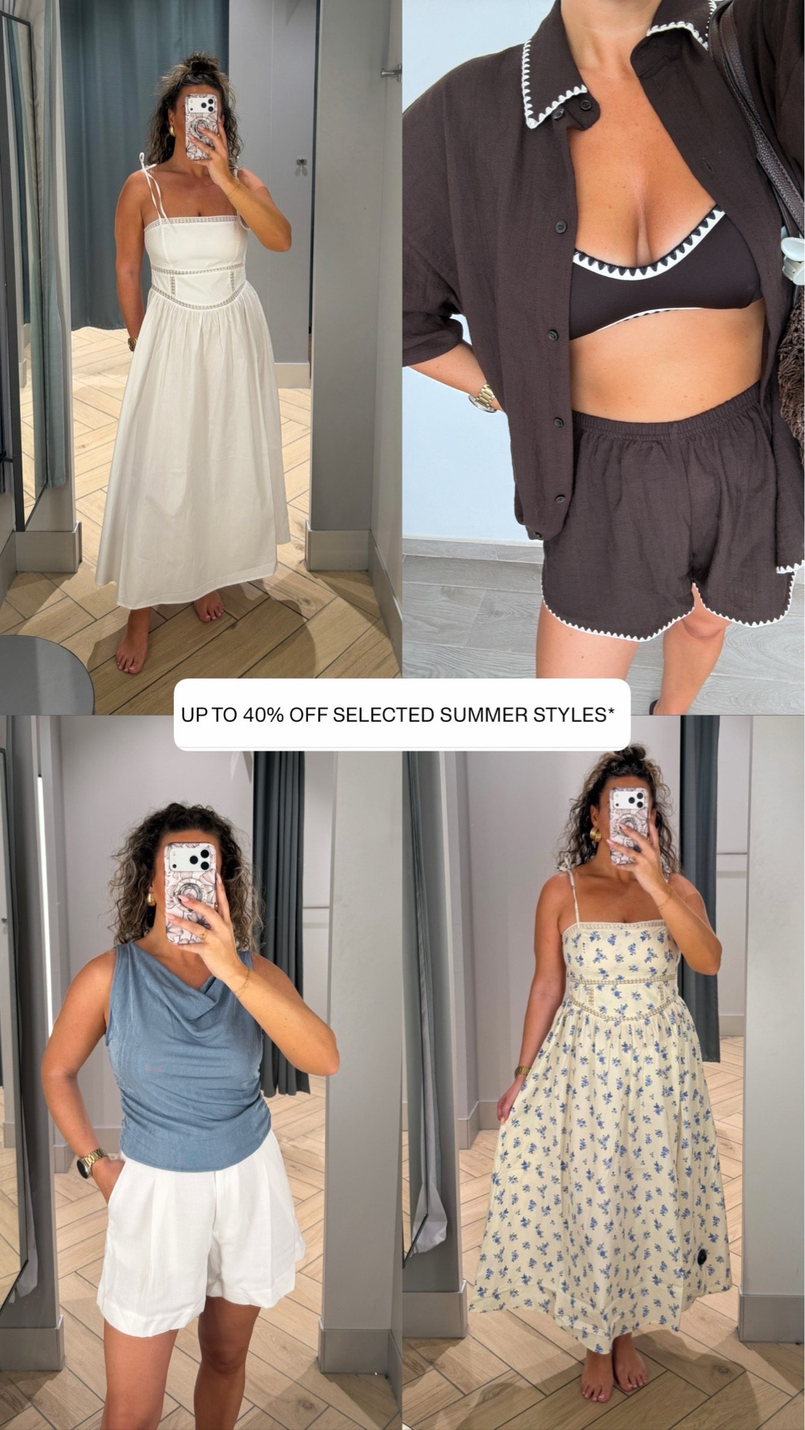 H&M sale finds ✨✨✨

Dresses - size small
White shorts - size 10
Brown co-ord - size small in both

#LTKsummer #LTKsale #LTKdresses