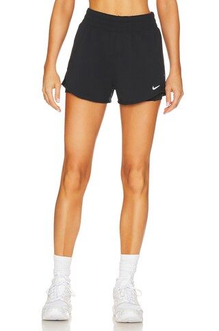 Nike High-rise 3-inch 2-in-1 Shorts in Black & Reflective Silver from Revolve.com | Revolve Clothing (Global)