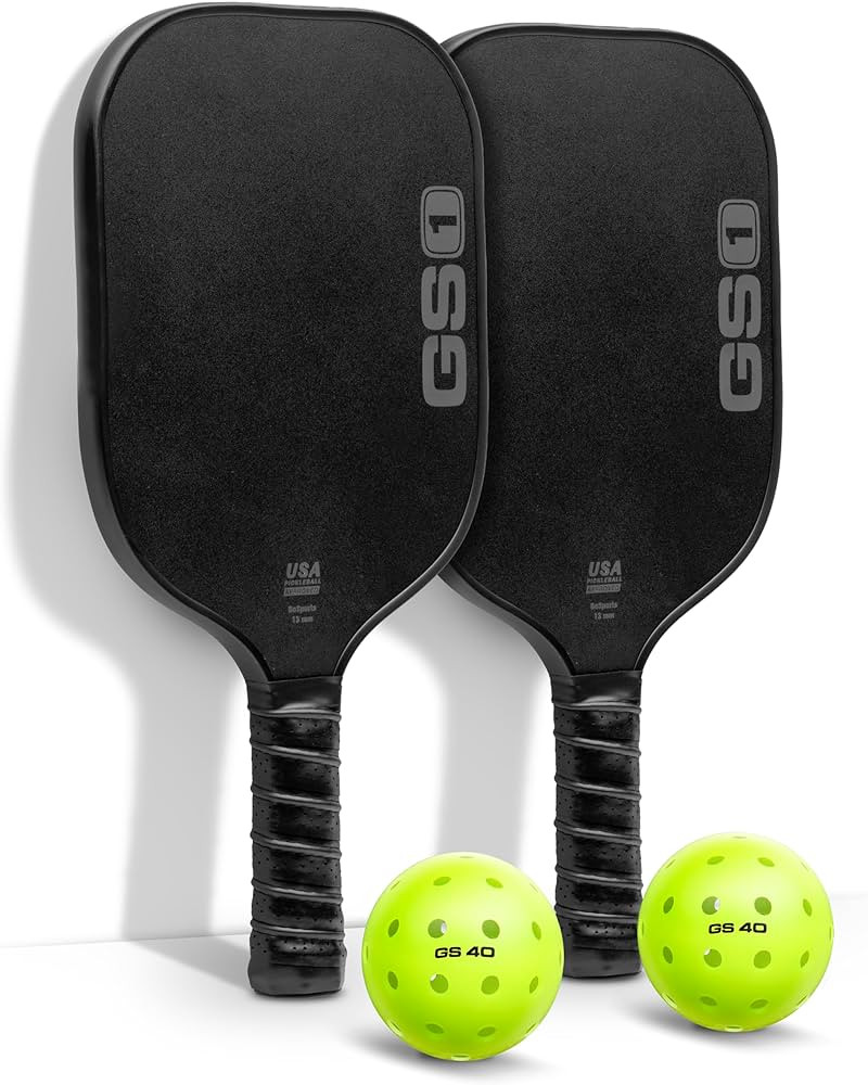 GoSports GS1 Pickleball Paddles - USAPA Approved Fiberglass Pickleball Paddles - Single, 2 Pack, ... | Amazon (US)