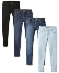 Girls Basic Stretch Super Skinny Jeans 4-Pack | The Children's Place  - MULTI CLR | The Children's Place