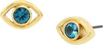 Kurt Geiger London Crystal Evil Eye Stud Earrings | Nordstrom | Nordstrom