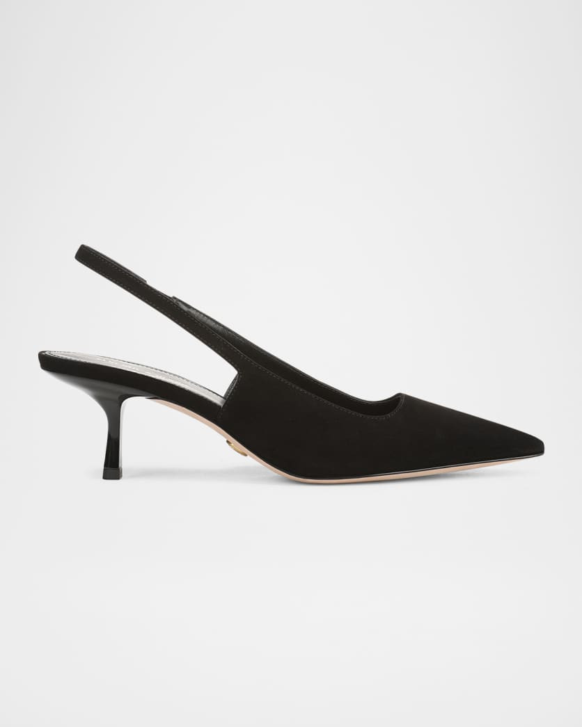 Veronica Beard Cashel Suede Slingback Pumps | Neiman Marcus